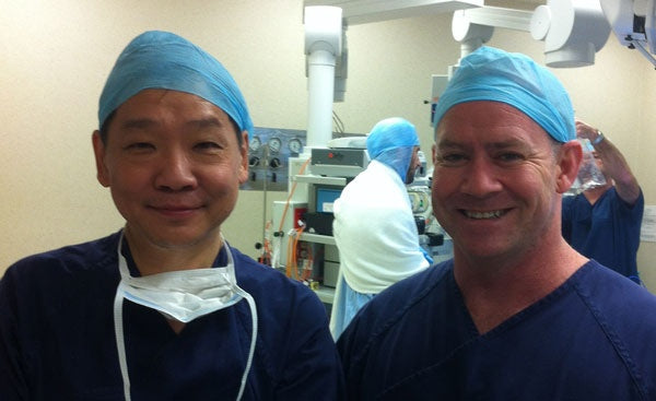 Professor Peter Chiu visiting Brisbane Private Hospital