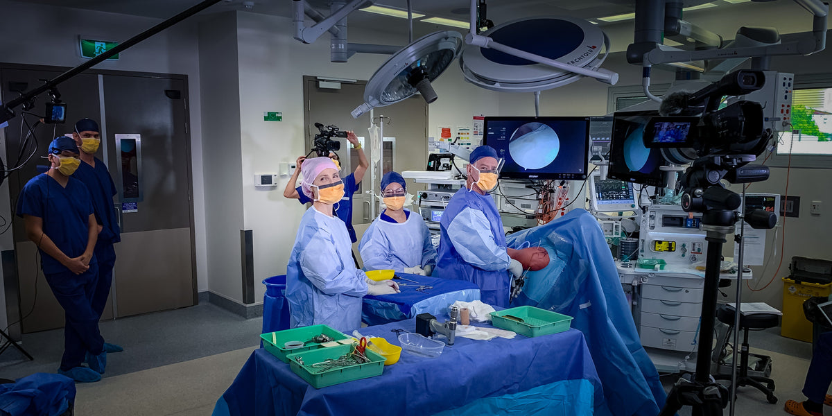 Filming in theatre with Arthrex and Device Technologies