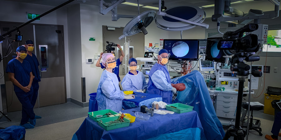 Filming in theatre with Arthrex and Device Technologies