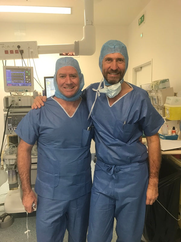 With Dr Arnaud Godeneche at Hospital Mermoz in Lyon
