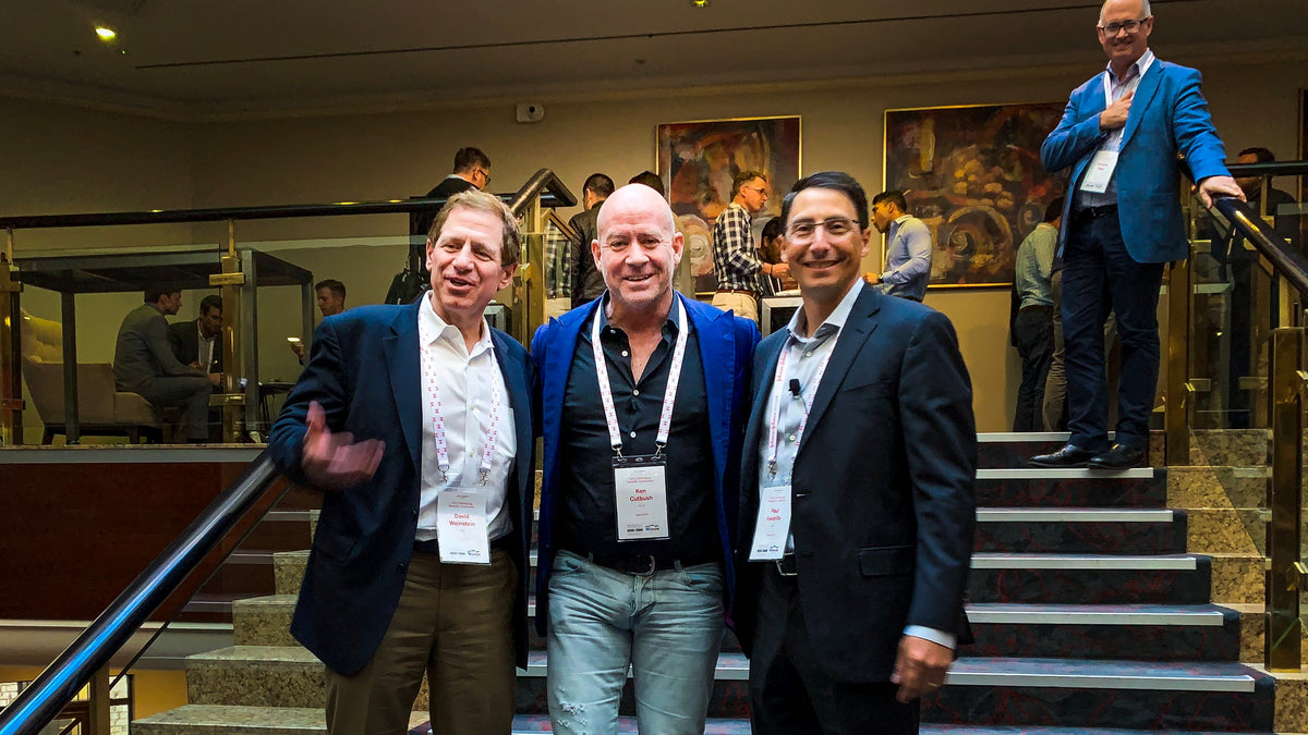 Dr Kenneth Cutbush with Paul Favorito and David Weinstein at the Challenging Shoulder Symposium in Sydney