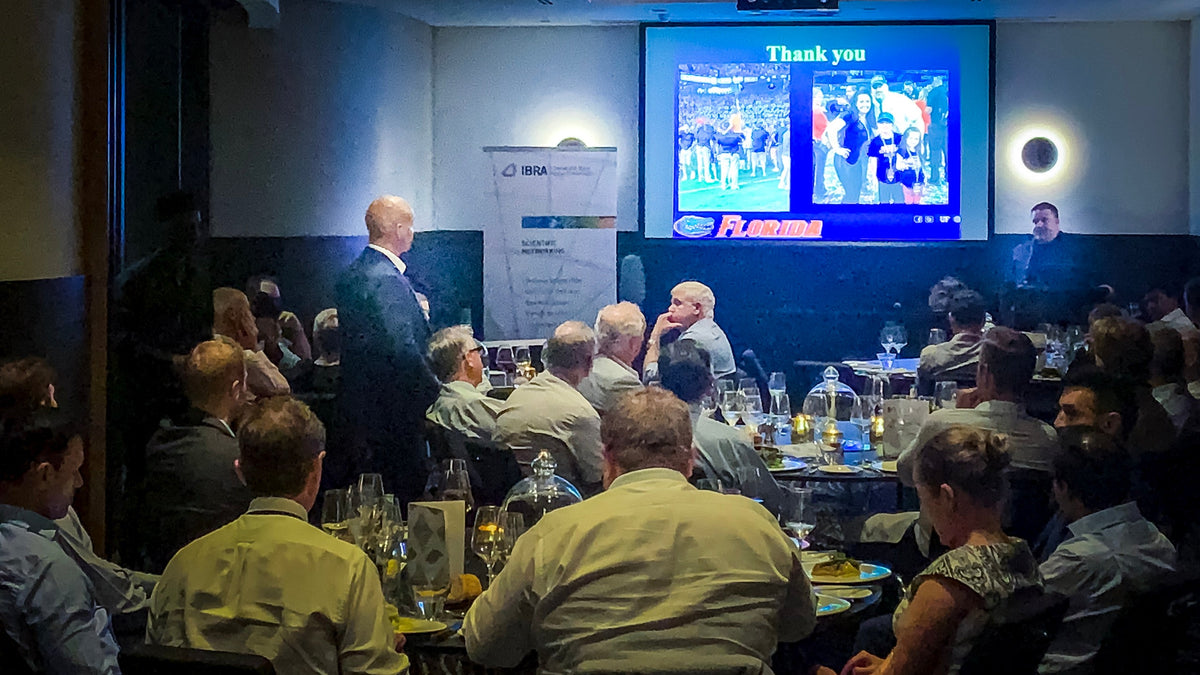 Kevin Farmer presenting on shoulder instability at the Queensland Shoulder Society