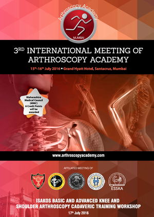 Programme for the Arthroscopy Academy international meeting in Mumbai