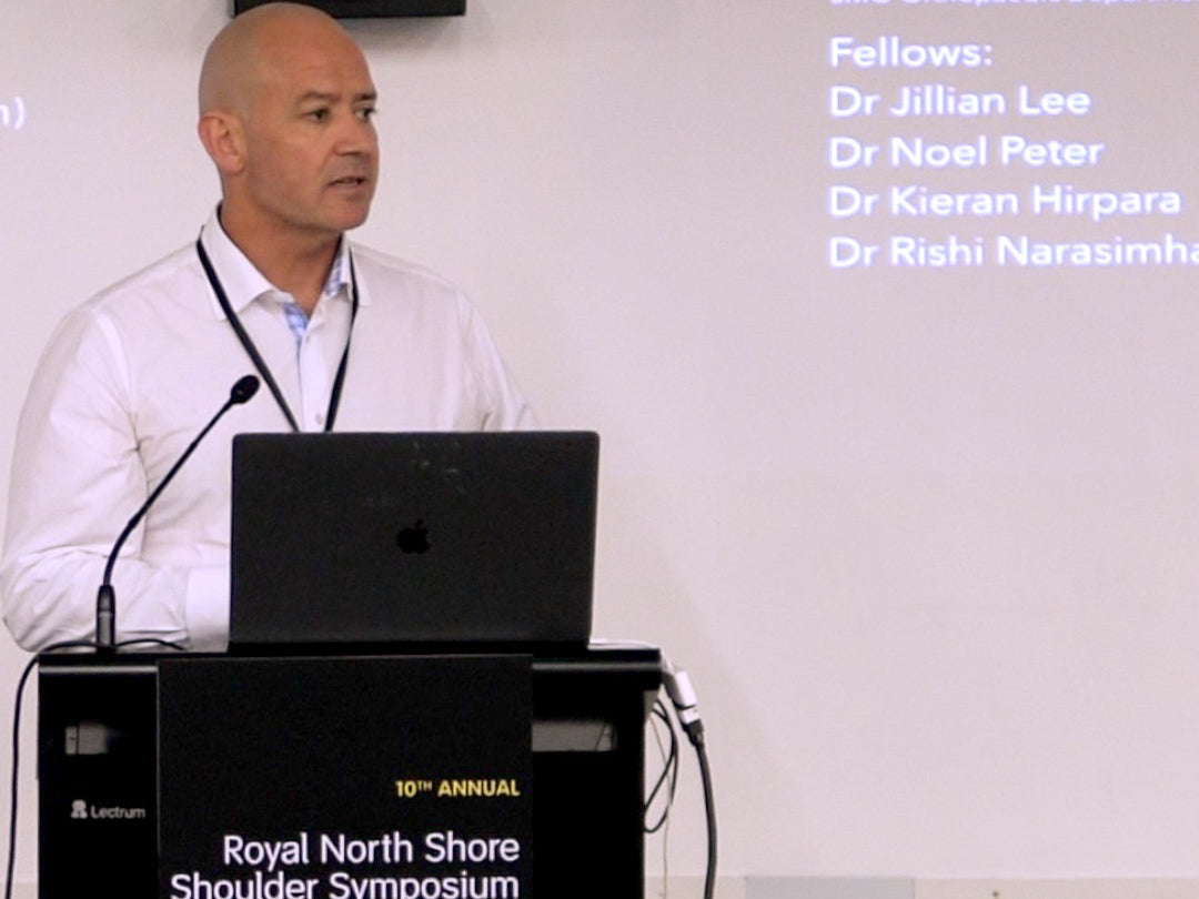 Speaking at the Royal North Shore Shoulder Symposium, February 2018