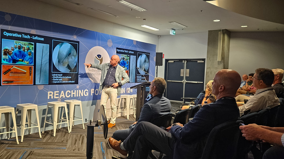 Speaking on the arthroscopic Latarjet procedure at the RNS Shoulder Conference