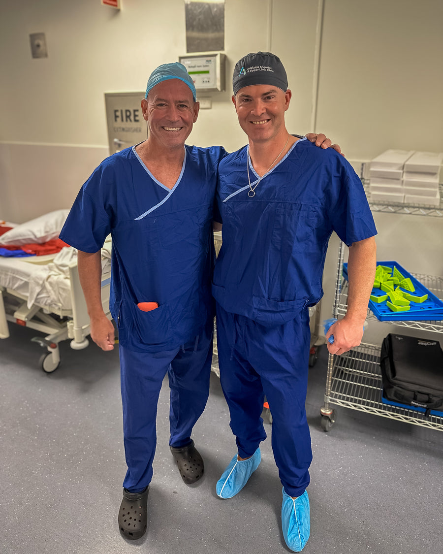 Dr James McLean visiting the operating theatre