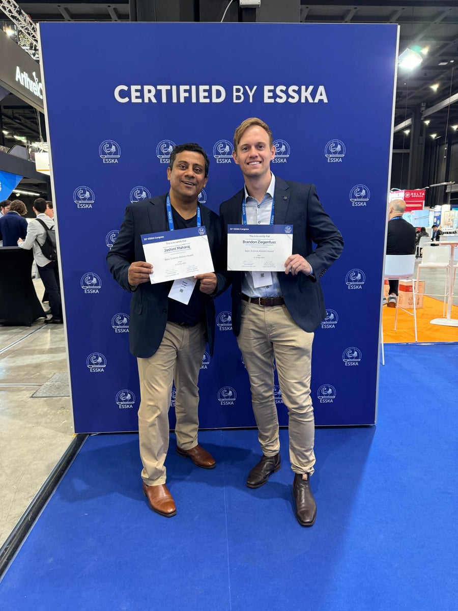 ESSKA Basic Science Abstract award certificates