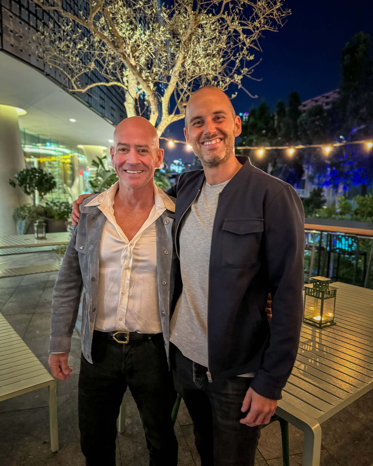 Dr Kenneth Cutbush with Dr Mirek Karel