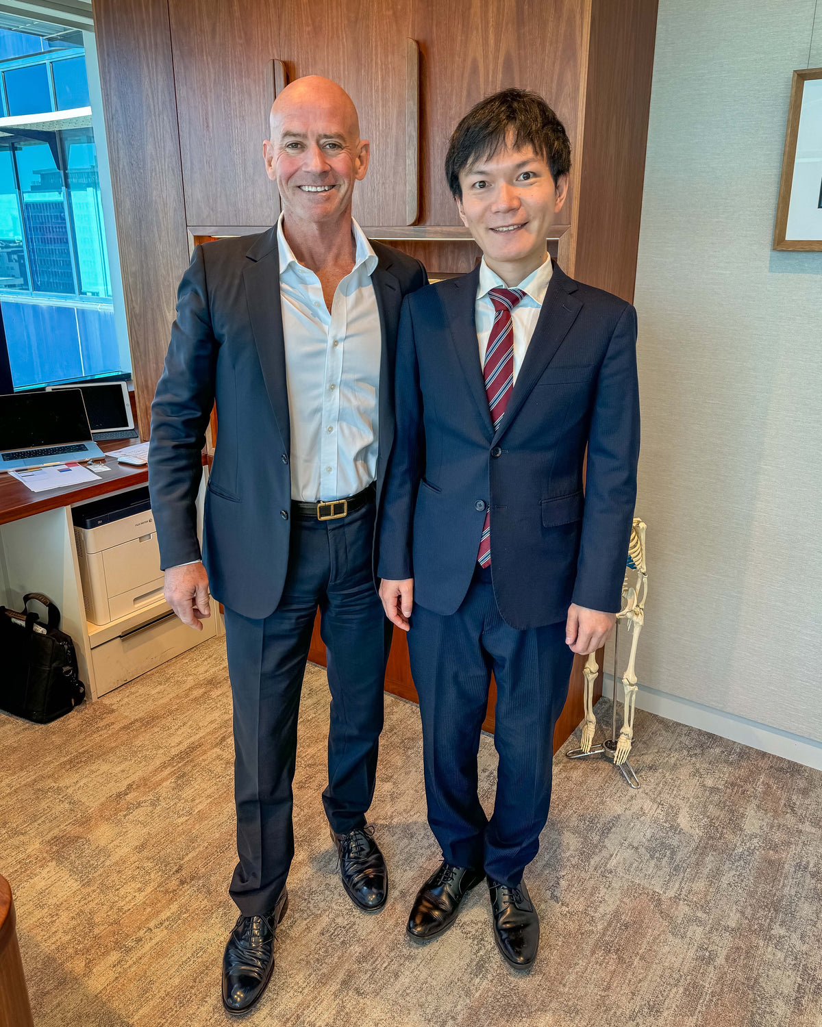 Dr Kenneth Cutbush with Dr Ryosuke Iio