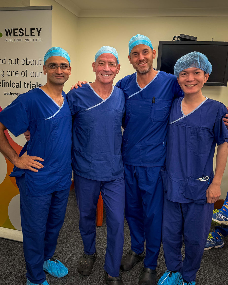 Dr Rishi Narasimhan visiting theatre