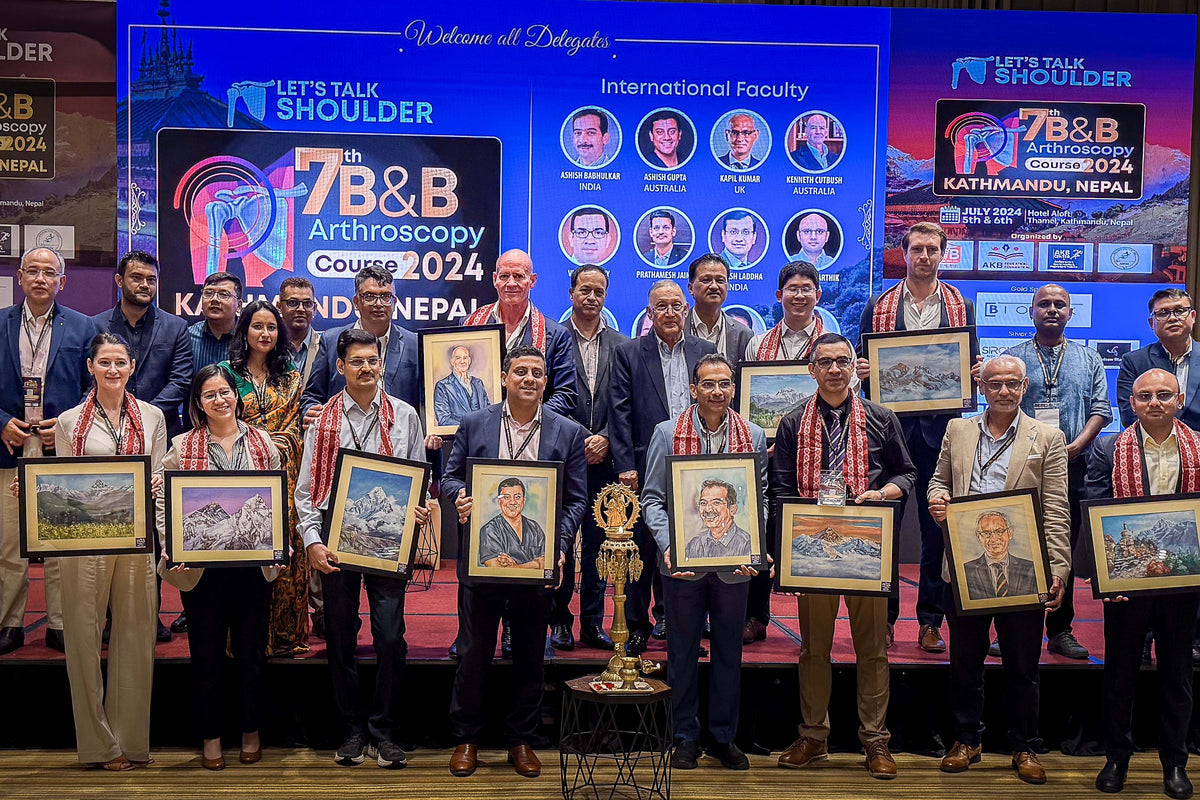 Faculty of the B&B Shoulder Arthroscopy Course in Kathmandu, Nepal