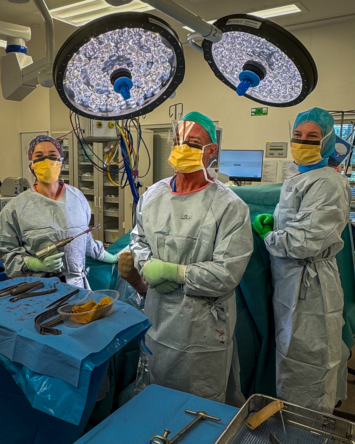 Operating at Cairns Base Hospital with the shoulder fellows