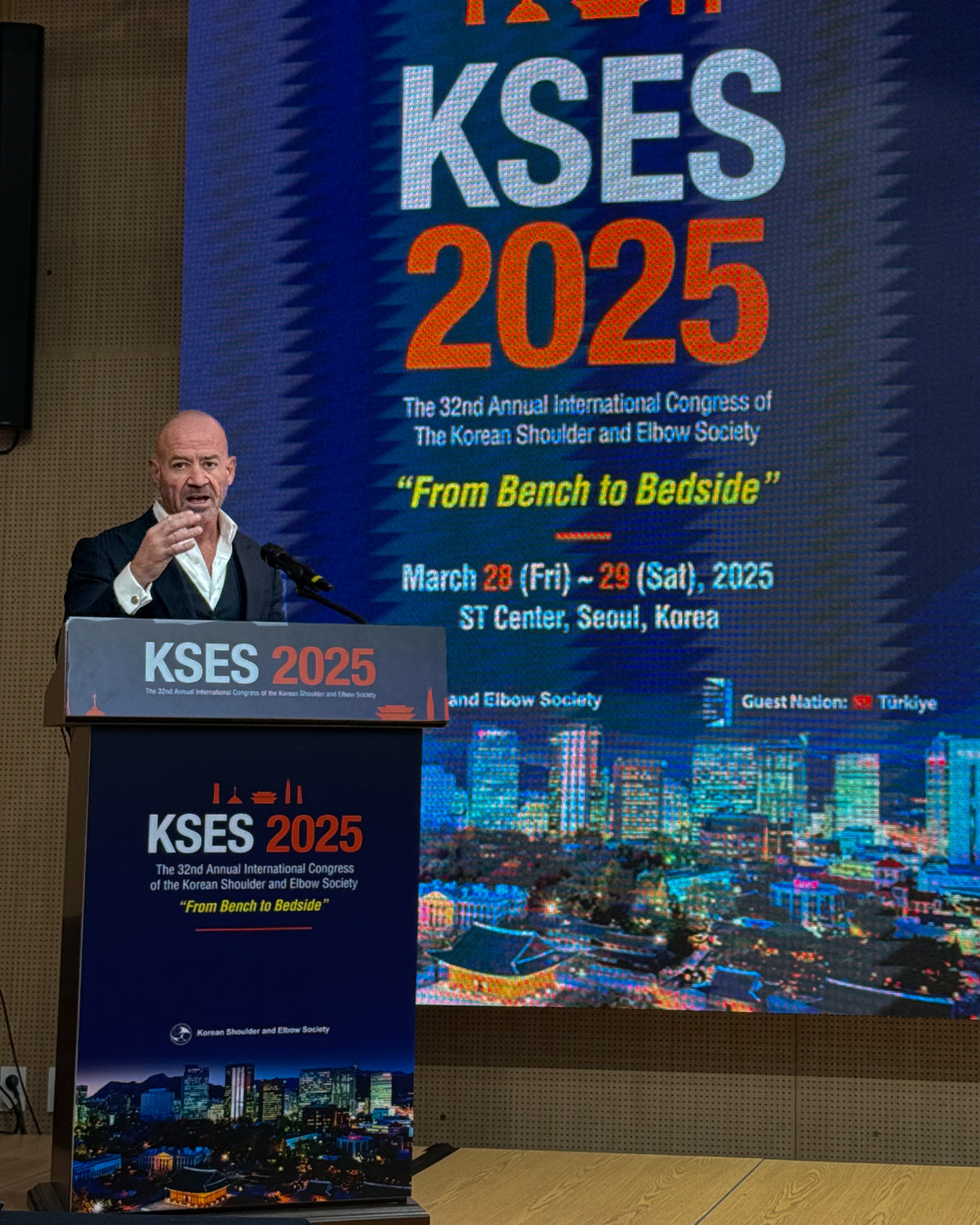 Presenting at the Korean Shoulder and Elbow Society meeting in Seoul