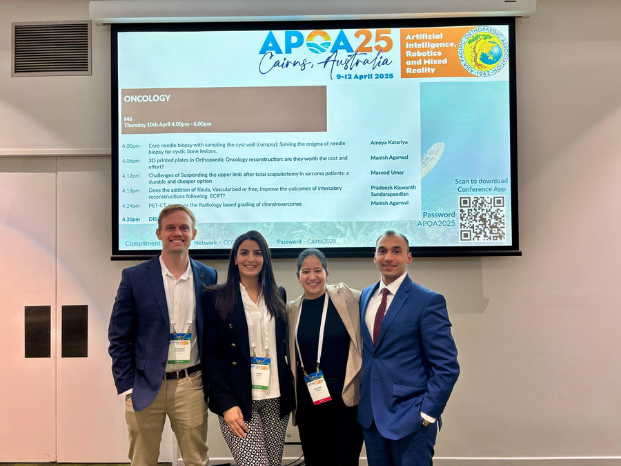 Rohit Sane presenting at the Asia Pacific Orthopaedic Association Conference in Cairns