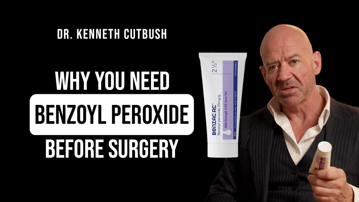 Benzoyl peroxide cream used for skin preparation before shoulder surgery