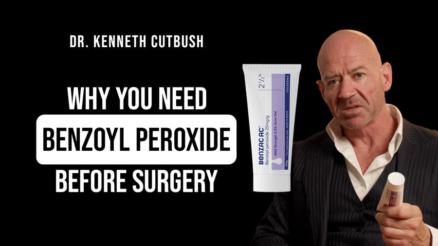 Benzoyl peroxide cream used for skin preparation before shoulder surgery