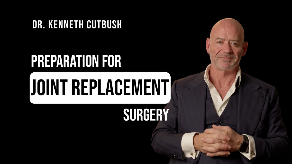 Dr Kenneth Cutbush discussing preparation for joint replacement surgery